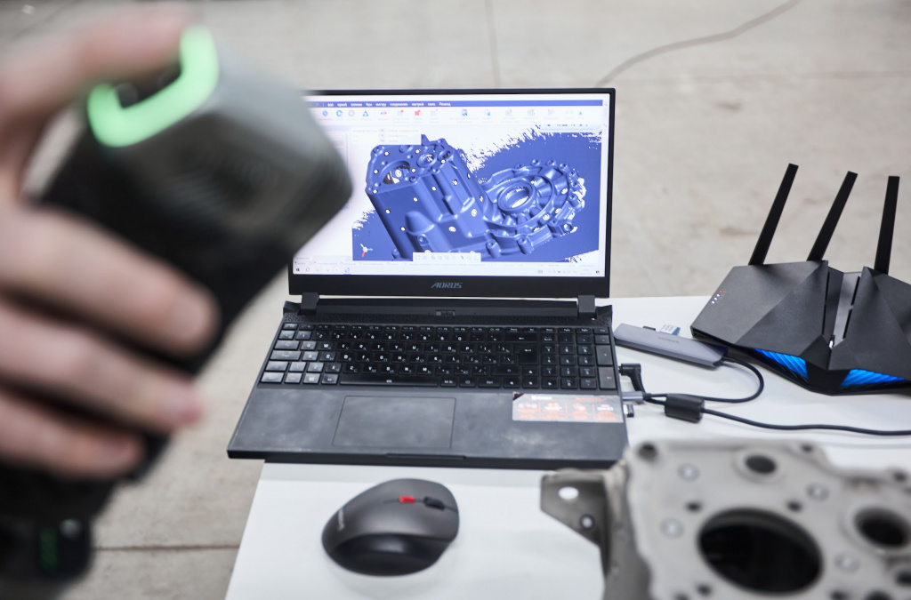 Точный 3D-сканирование деталей с точностью до 20 мкм