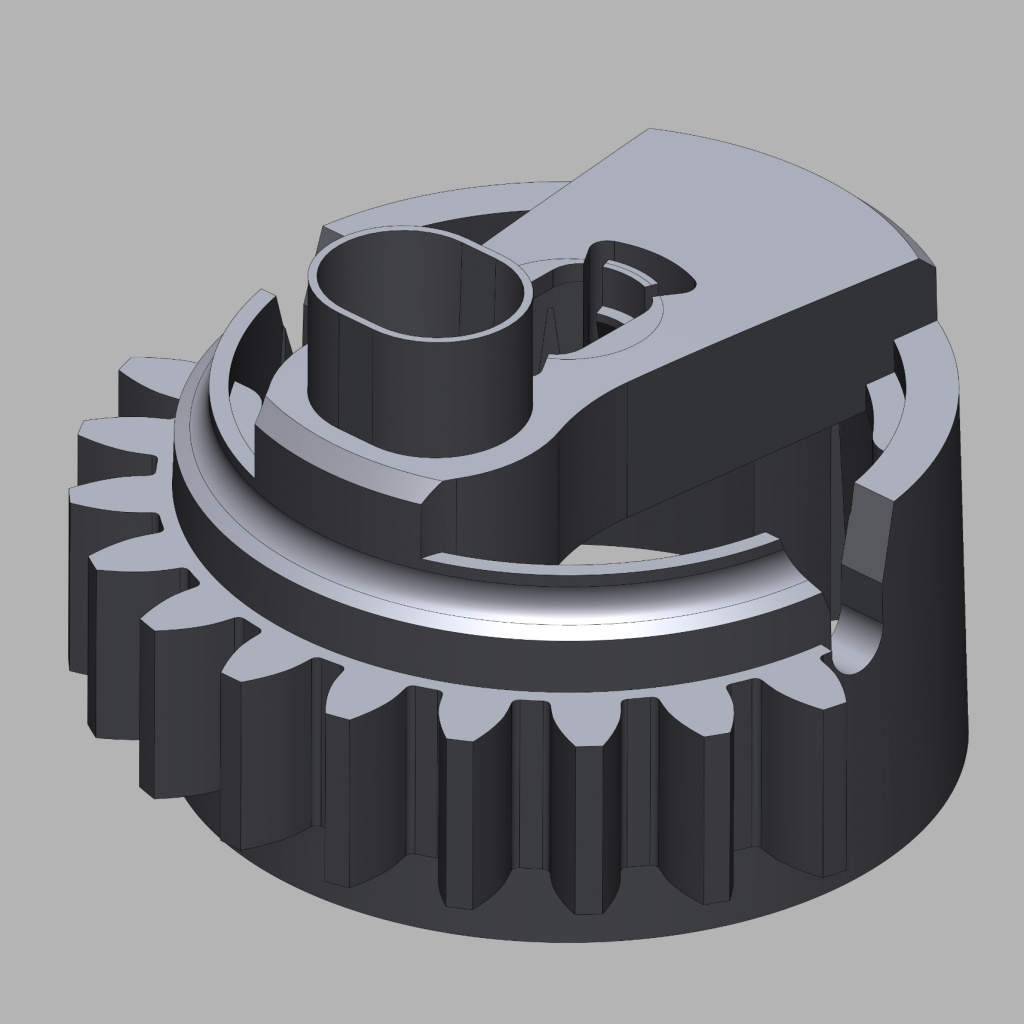 3D-модель, созданная на основе сканирования Scantech Magic и оптимизированная для SLA-печати на AM.TECH SLA600