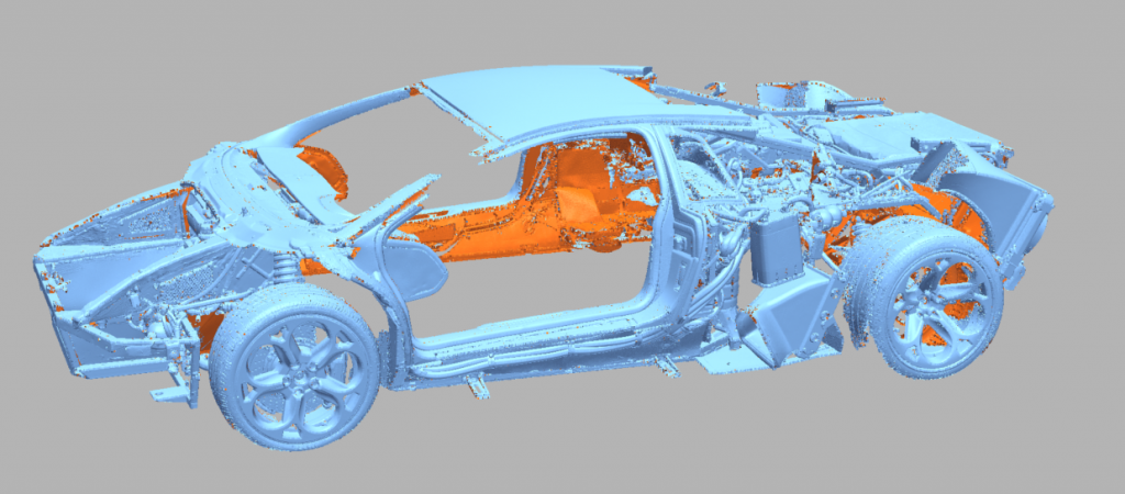 3д скан ламборджини